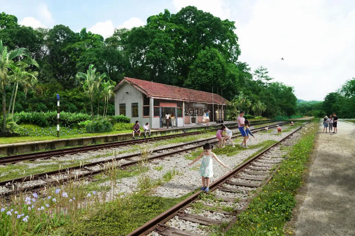  全长24公里的铁道走廊，从我国南部的丹戎巴葛延伸至北部的兀兰，将连接南部濒水地区、女皇镇、东陵福、武吉知马、蔡厝港和双溪加株等市镇。（市区重建局提供） 