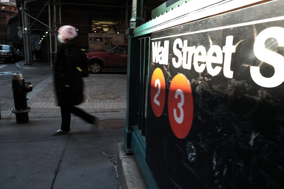 美国华尔街。（法新社）