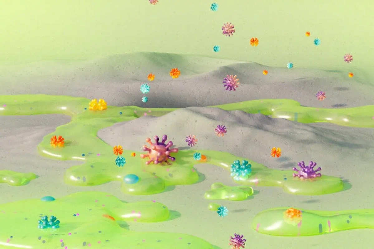 身体内所有潮湿的表面都布满了黏液。（纽约时报)