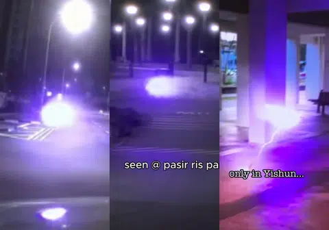 新加坡全岛各地出现的紫色闪电球原来是行销手法