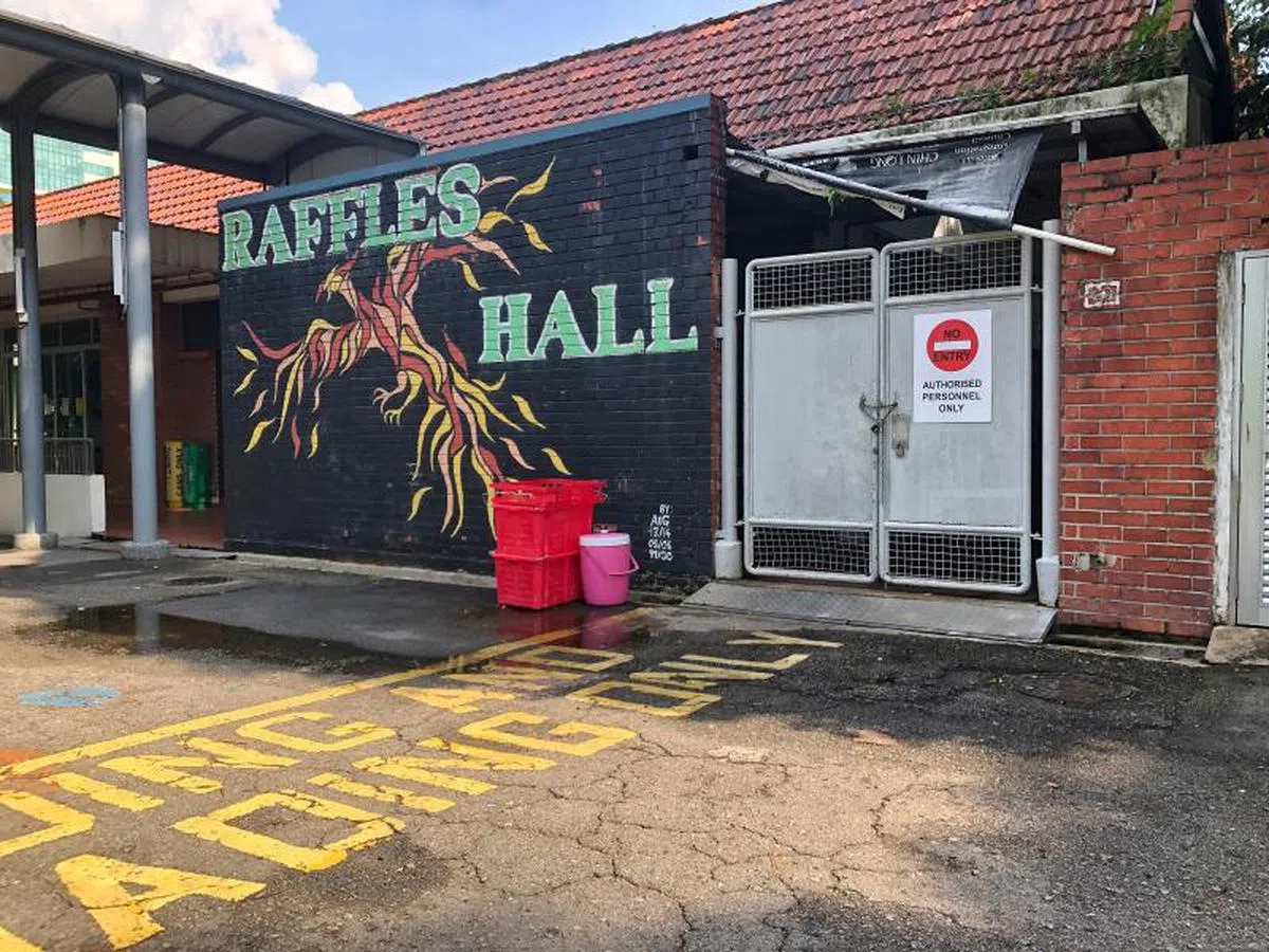  莱佛士宿舍。（新明日报） 