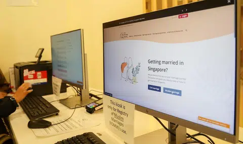新加坡情侣注册结婚手续从9月25日起全面数码化。（联合早报）