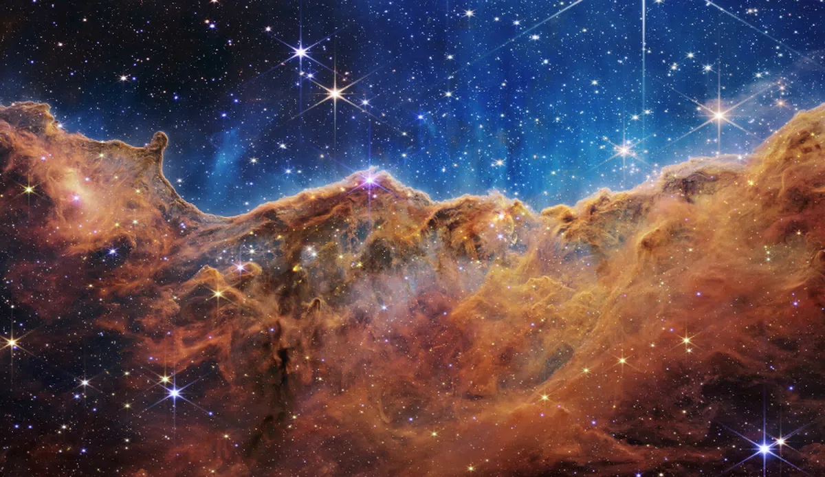 船底座星云（Carina Nebula）恒星形成区和多个恒星。（路透社）