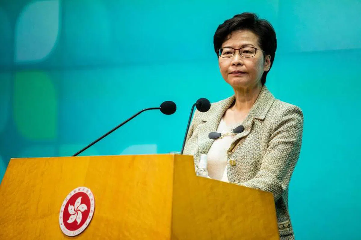 林郑月娥定调，和中国大陆通关是重中之重。（法新社）