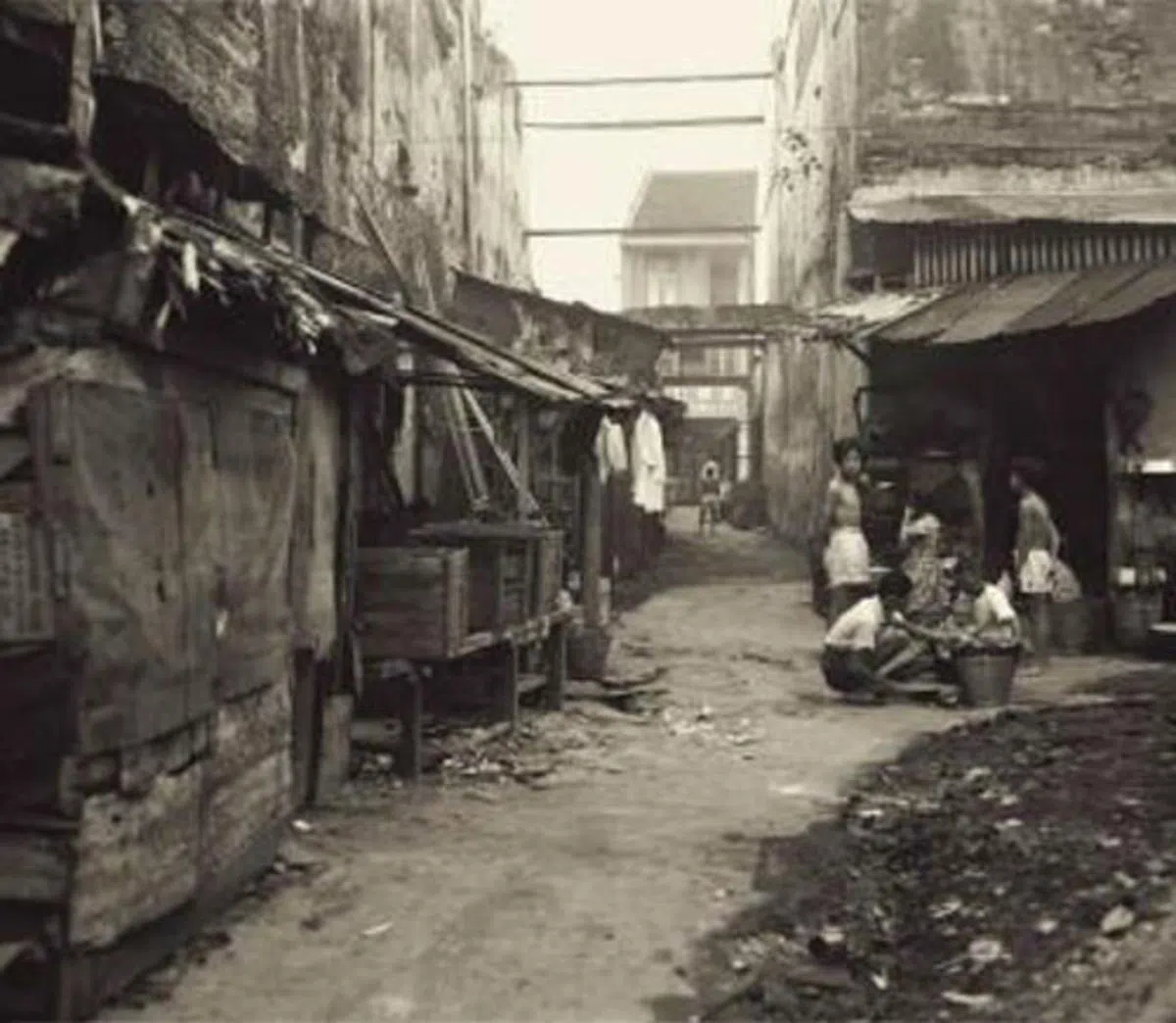 新加坡60年代的贫民区。（市区重建局网站）