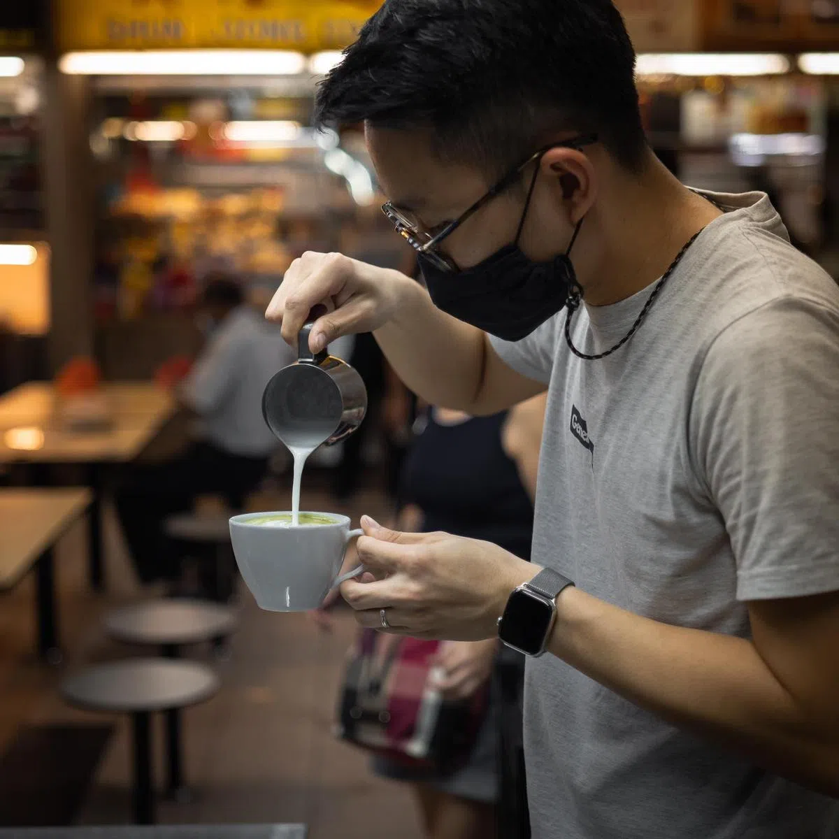  Generation Coffee的老板黄熙腾。（叶孝忠摄） 