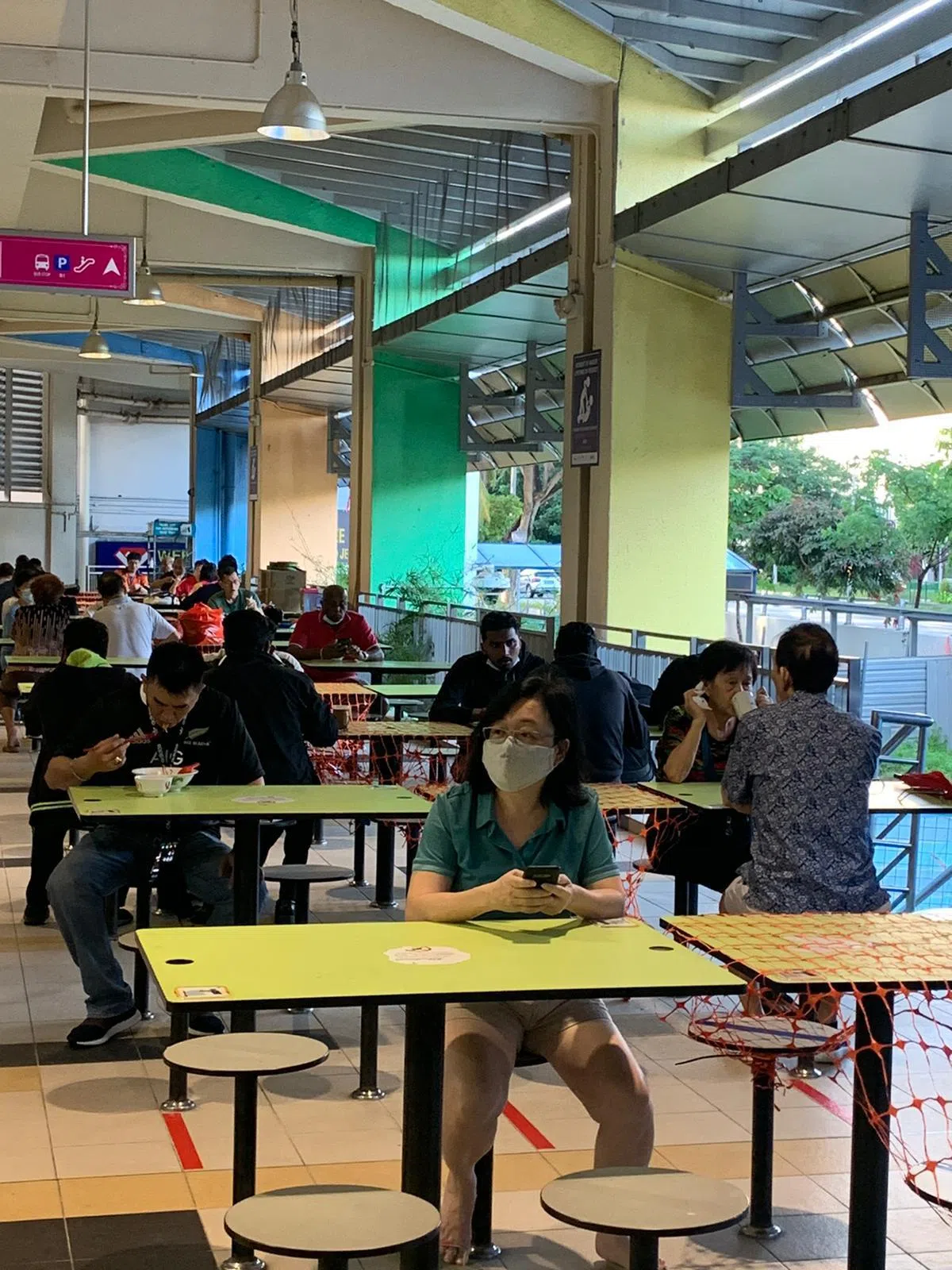  竹脚巴剎小贩中心。（蚁粉提供） 