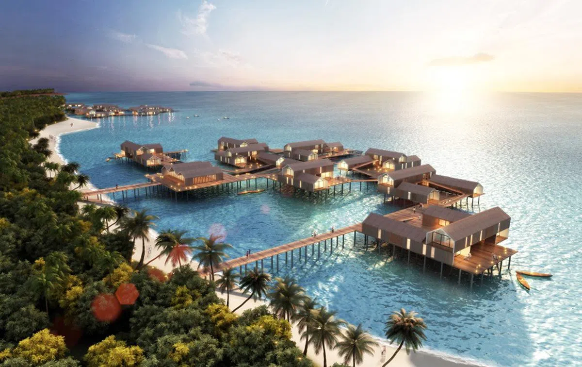  连氏基金今年初曾出书建议在科尼岛兴建“奎笼村”养老，此为“奎笼村”构想图。（连氏基金） 