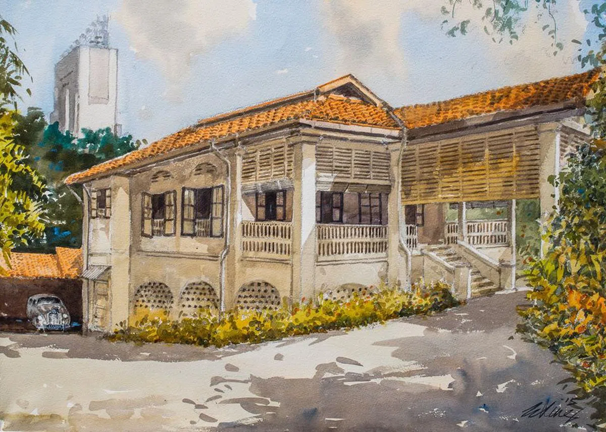  欧思礼路38号李光耀故居。（李显扬面簿） 