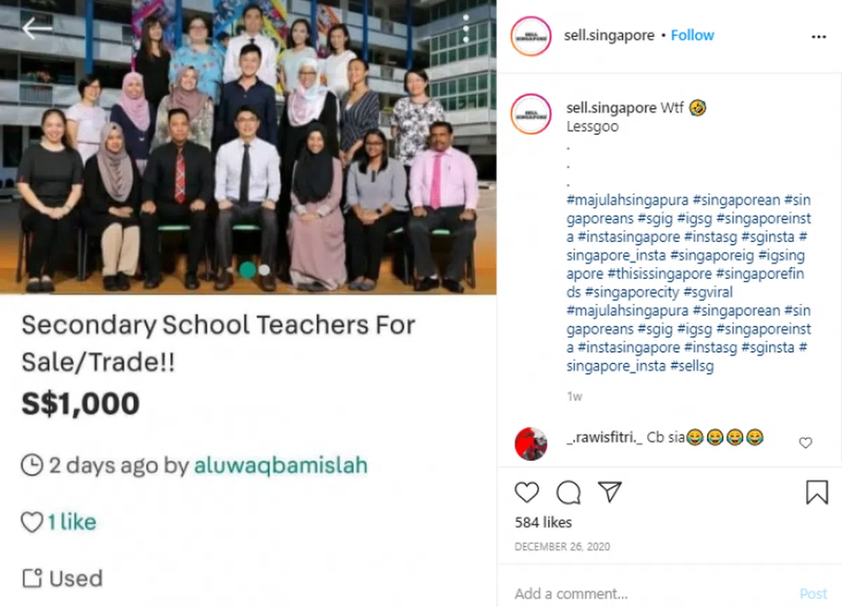  （sell.singapore Instagram） 