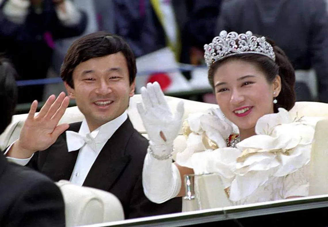1993年6月9日，日本太子德仁与雅子妃结婚。（风传媒）