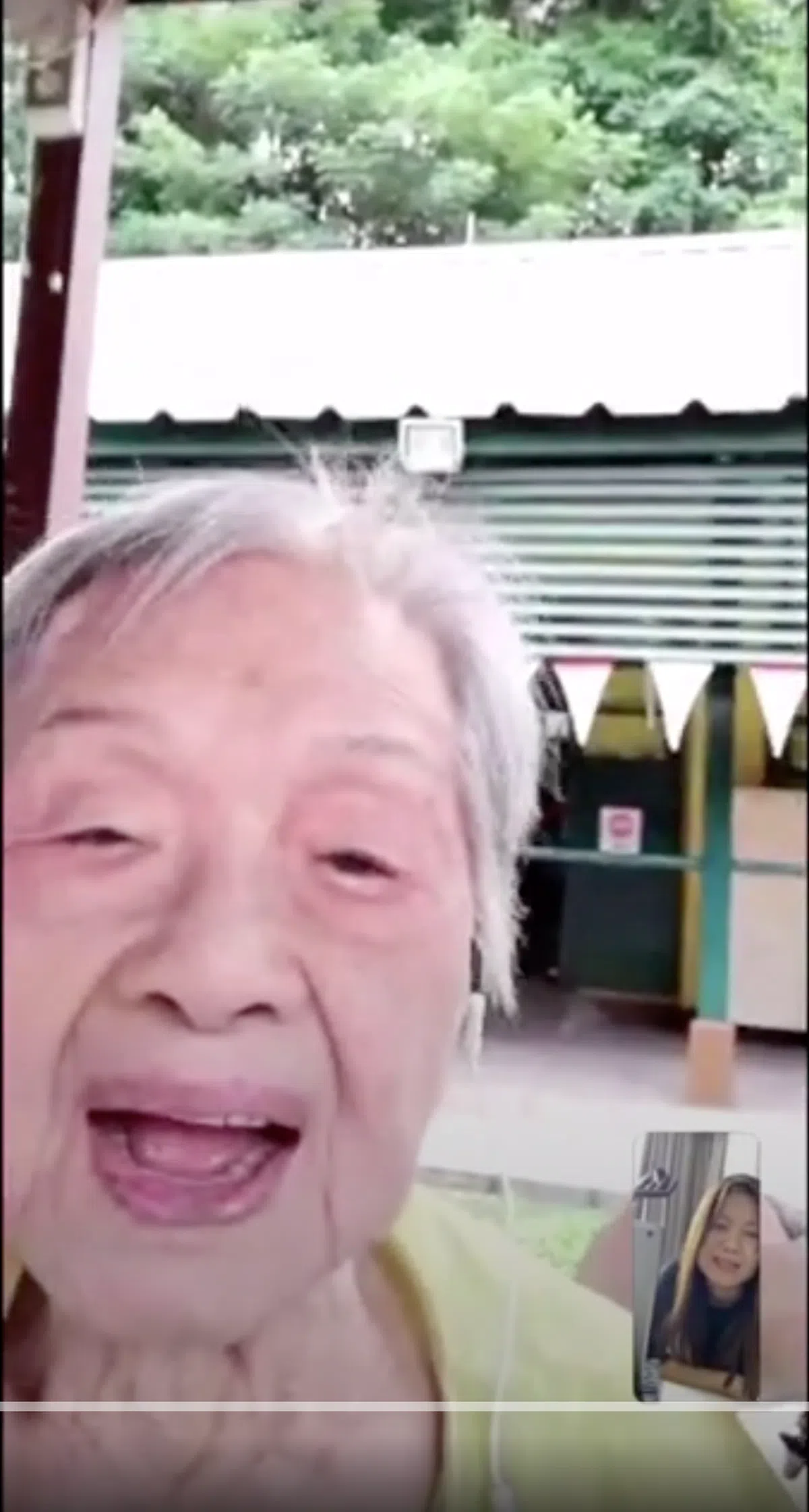  充满活力、可爱的叶奶奶。（视频截图） 