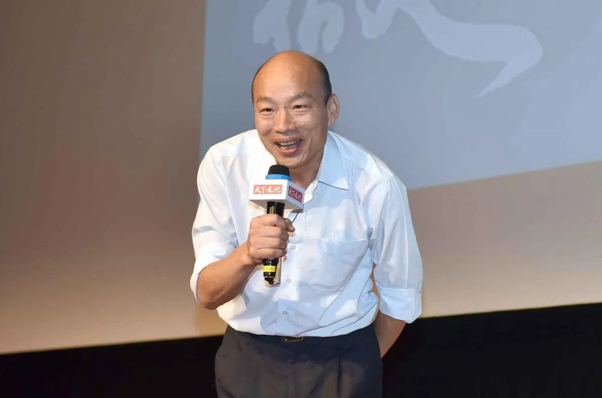  韩国瑜表示绿营初选民调不具参考价值。（高雄市政府） 