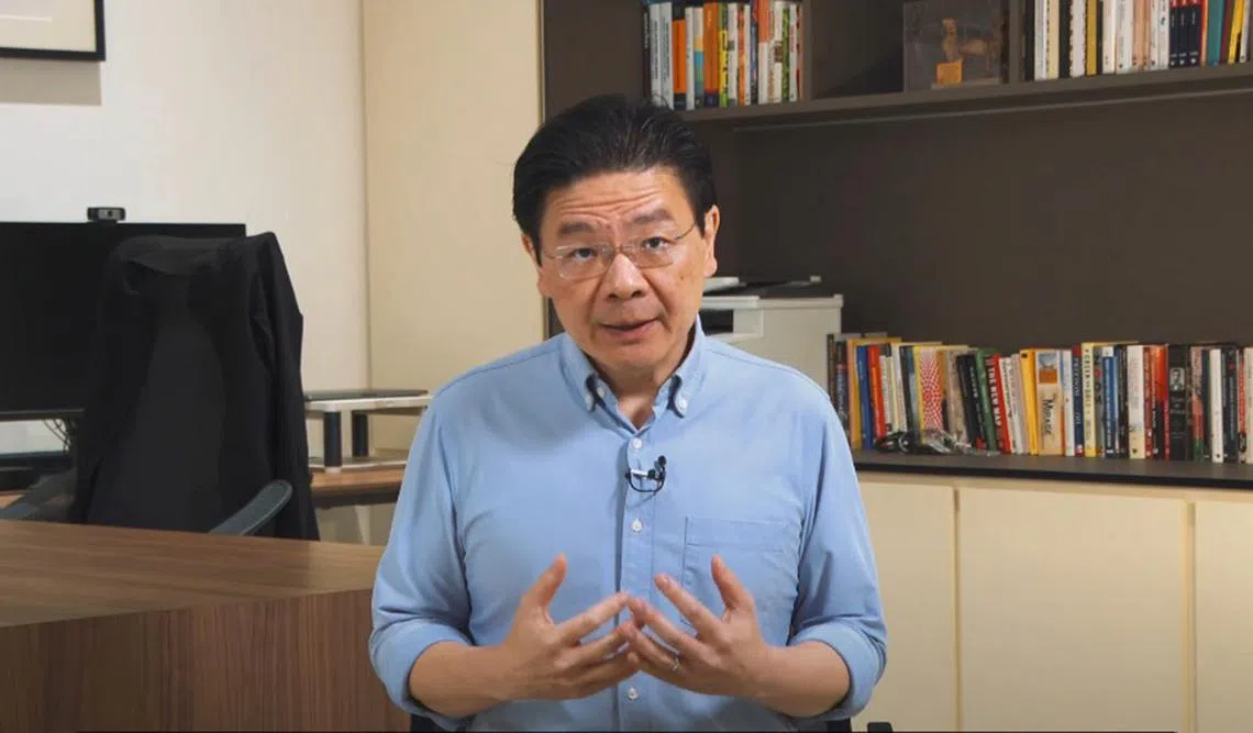 黄循财总理4月4日在社交媒体发布视频，阐述对美国采取对等关税的看法。（视频截图）