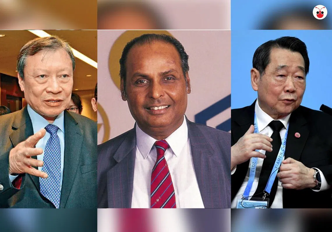 榜首是来自印度的安巴尼家族，第二名是香港的郭氏家族，第三则是泰国的谢氏家族。（叶安琪制图）