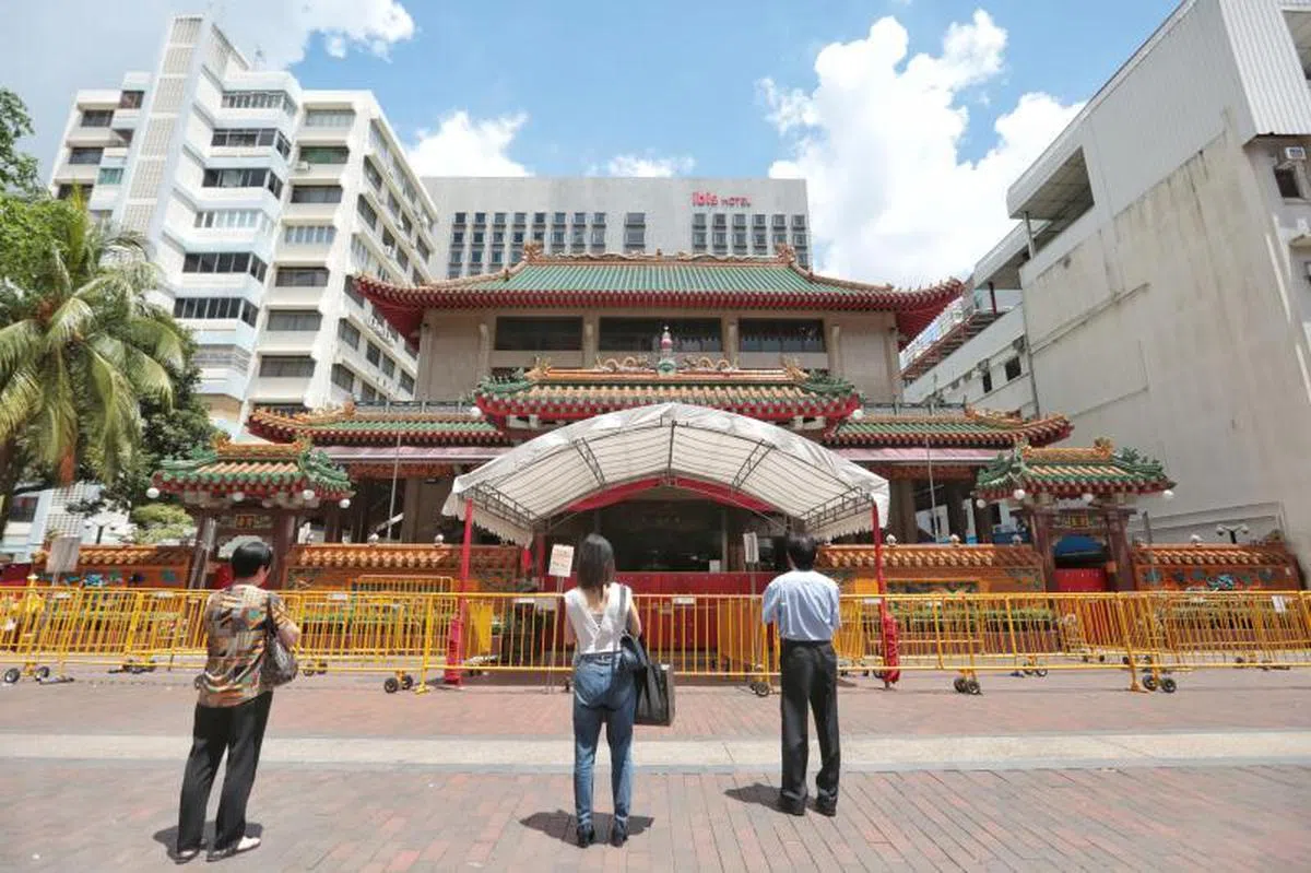  四马路观音堂创建130年来，3月27日开始暂时关闭。（新明日报） 