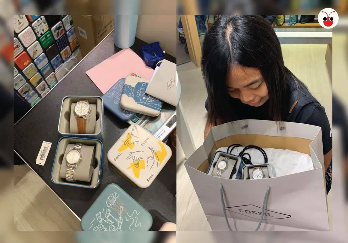 女佣自掏腰包购买昂贵圣诞礼物送给雇主，让雇主一家感动不已。（陈姿潓制图）