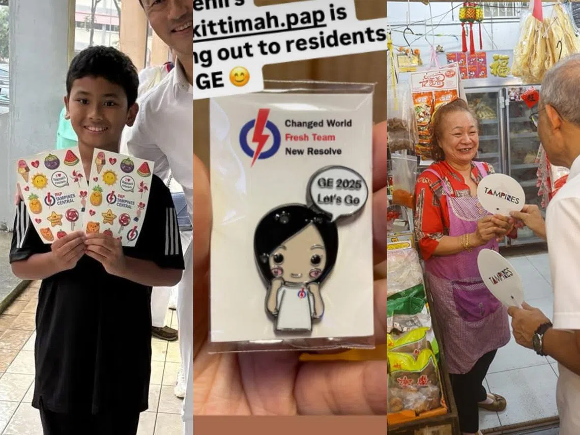 本届大选候选人送出的一些小礼品。（红蚂蚁制图）