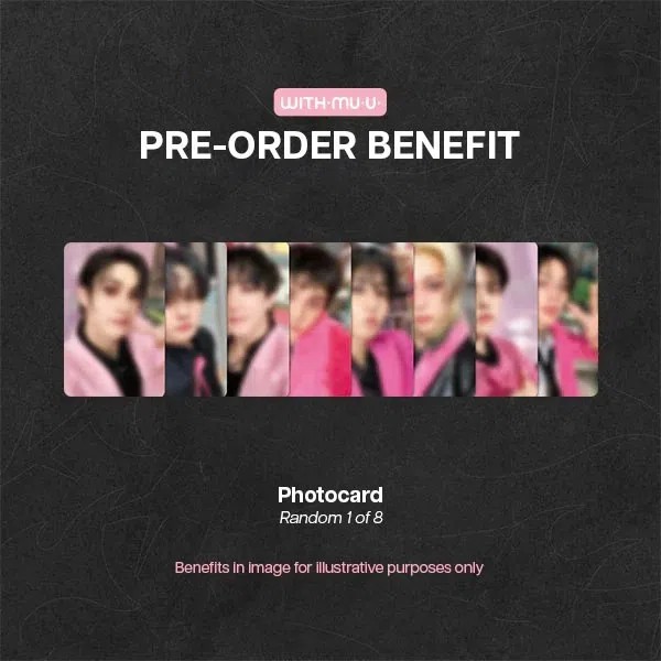 专辑销售网站 WITHmuu 推出的 Stray Kids 预购福利照片卡。
