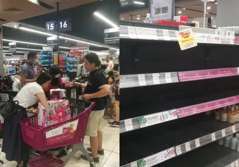 许多国人趁周末前往马国采购日用品。（李国豪制图）