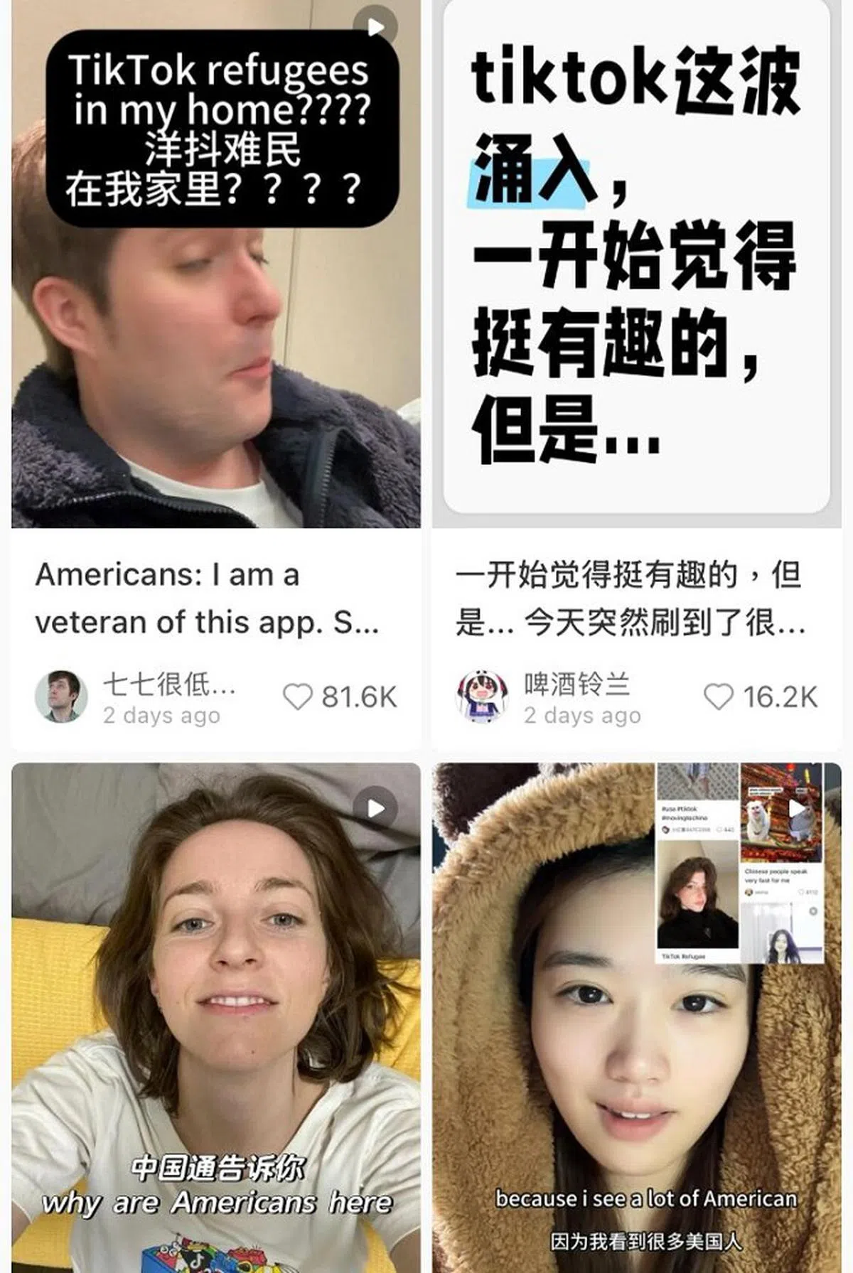 TikTok难民是小红书近日最火红的话题。（小红书截图）