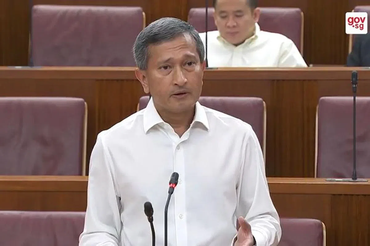  外交部长维文：我国的立场由始至终都是一致的。（Gov.sg视频截图） 