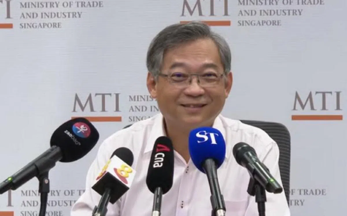 贸工部长颜金勇。（贸工部记者会视频截图）