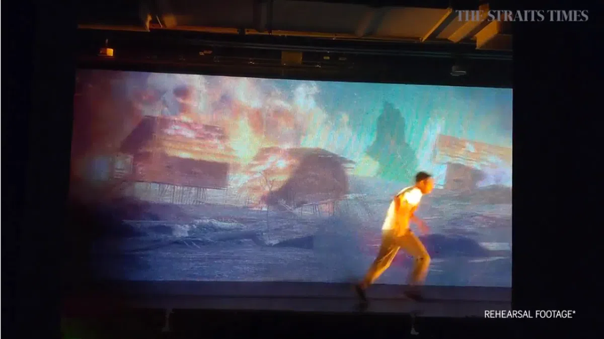  （海峡时报视频截图） 