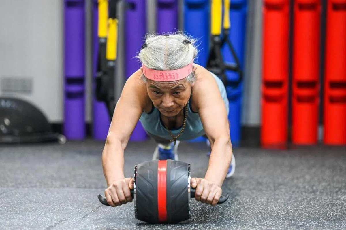  锻炼图。（法新社） 