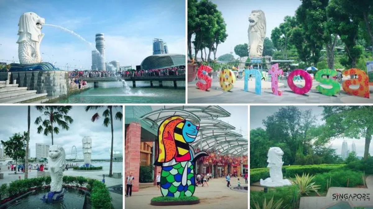  新加坡全岛有7座鱼尾狮。（Singapore Travellers） 