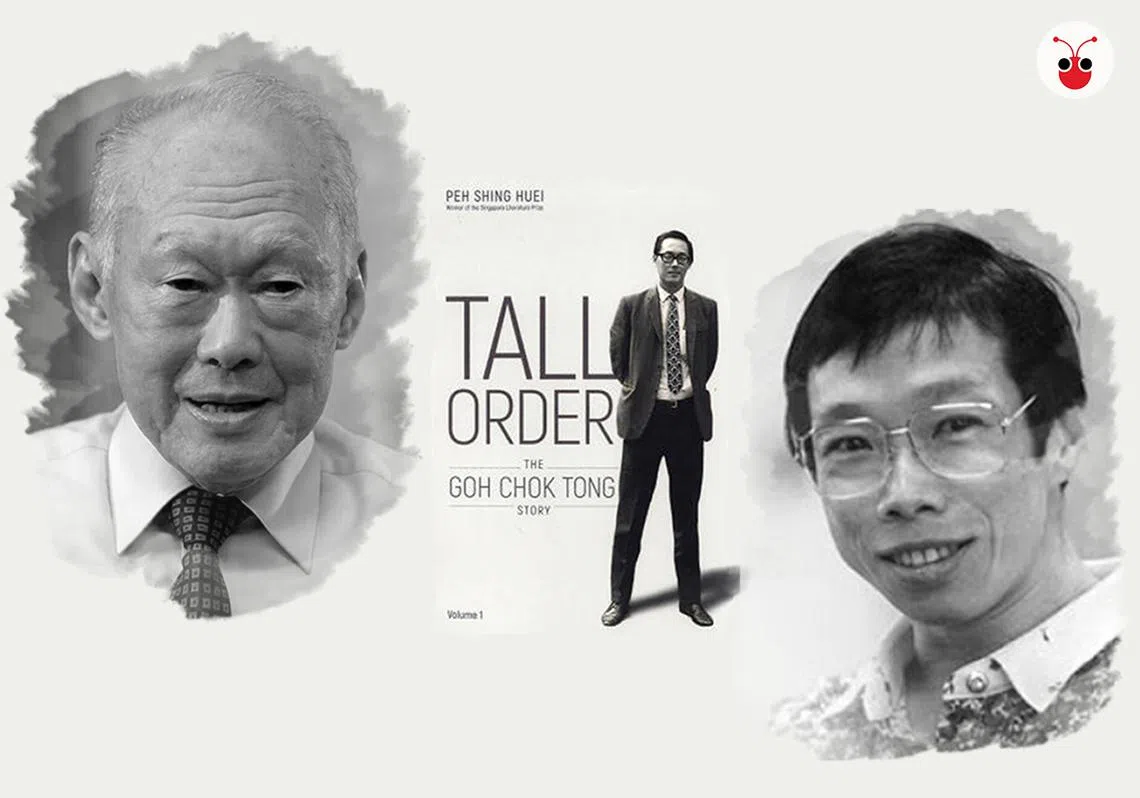 荣誉国务资政吴作栋在新书中揭露，已故建国总理李光耀（左）曾向他推荐女儿李玮玲（右）当国会议员。（曾庆祥制图）