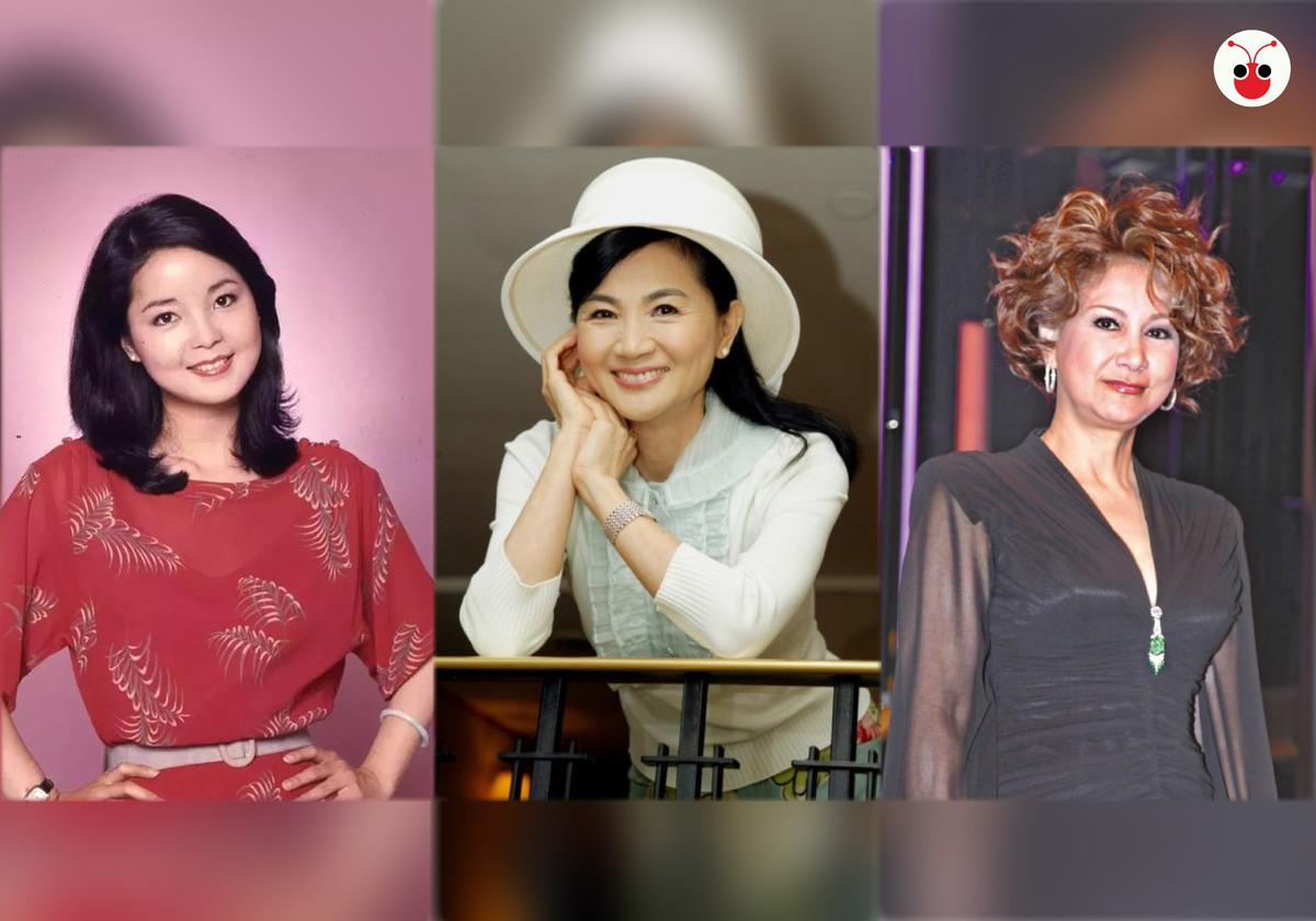  （左起）邓丽君、凤飞飞、甄妮。（叶安琪制图） 