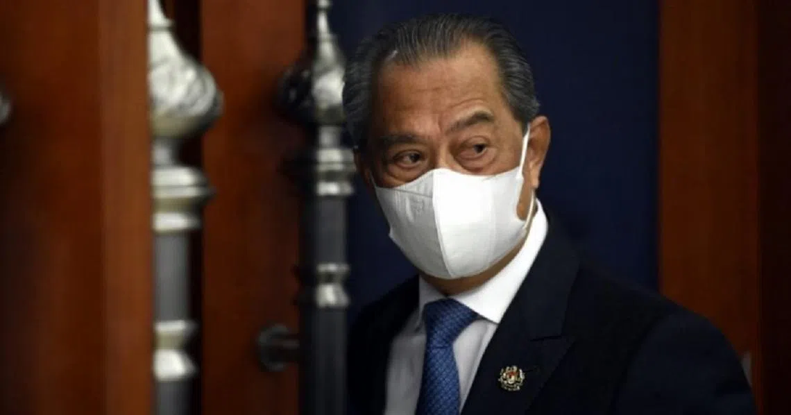 刚辞职下台的前任马国首相慕尤丁，受委为部长级别的国家复苏理事会主席。（东方日报）