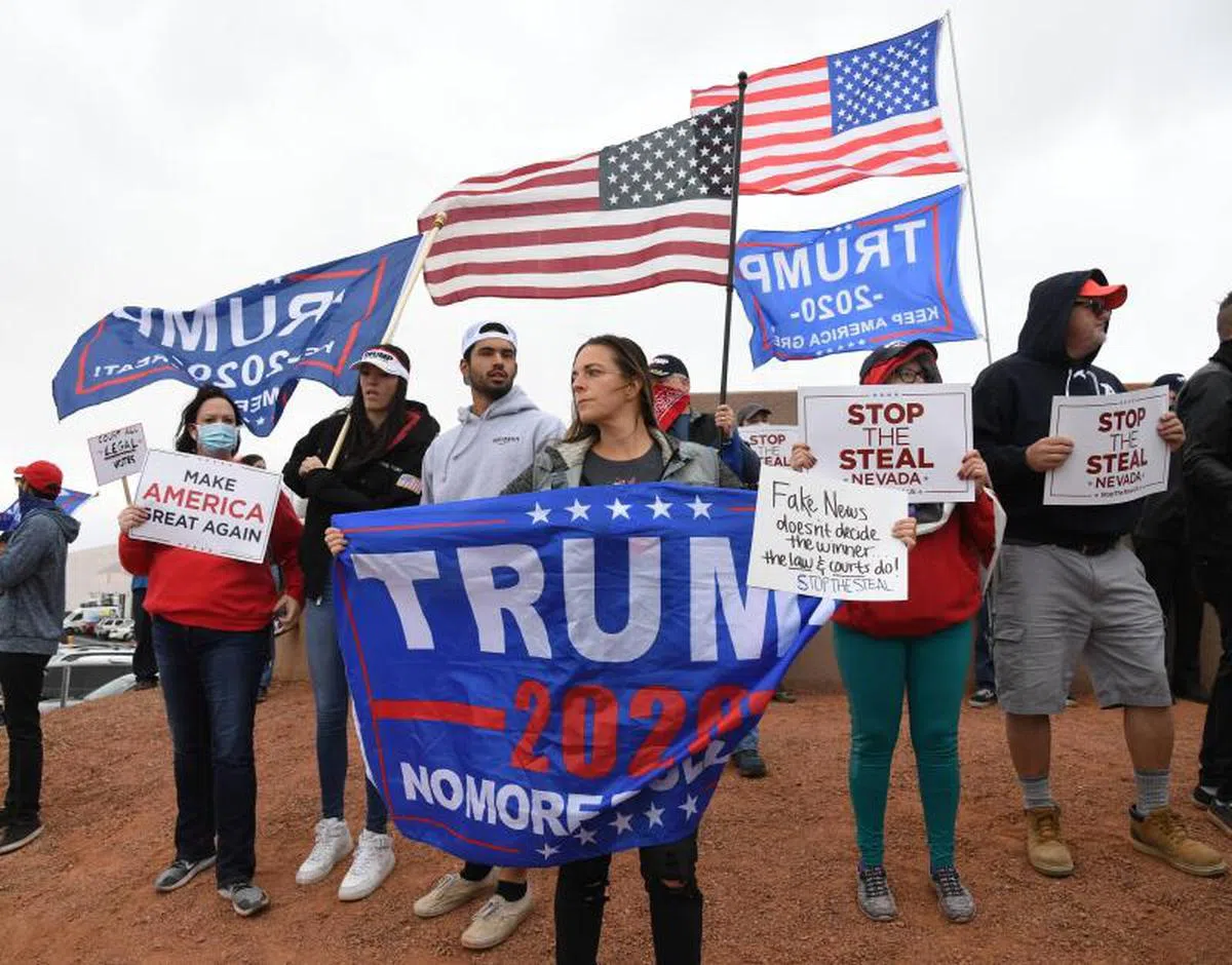  特朗普的支持者。（法新社） 