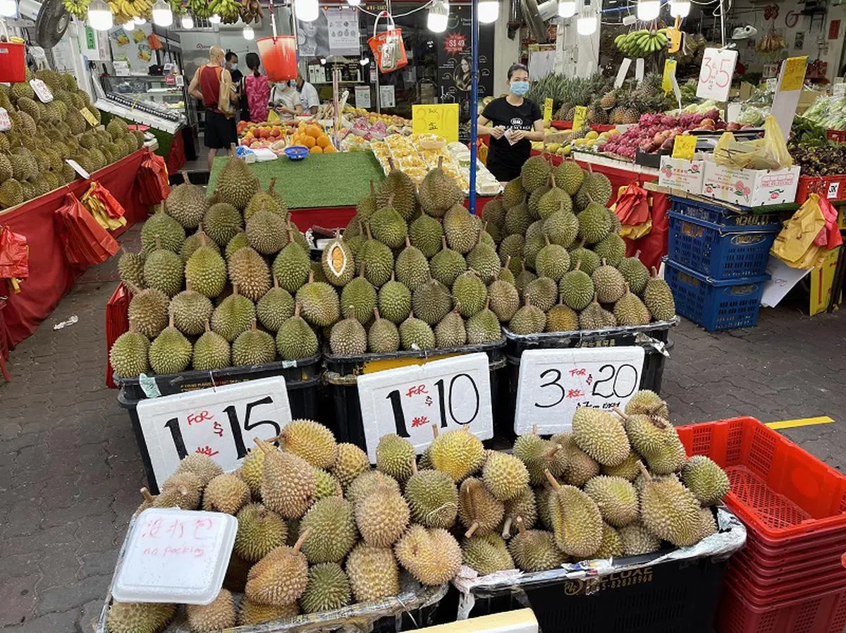 今年的榴梿价格预料将节节攀升。（海峡时报）