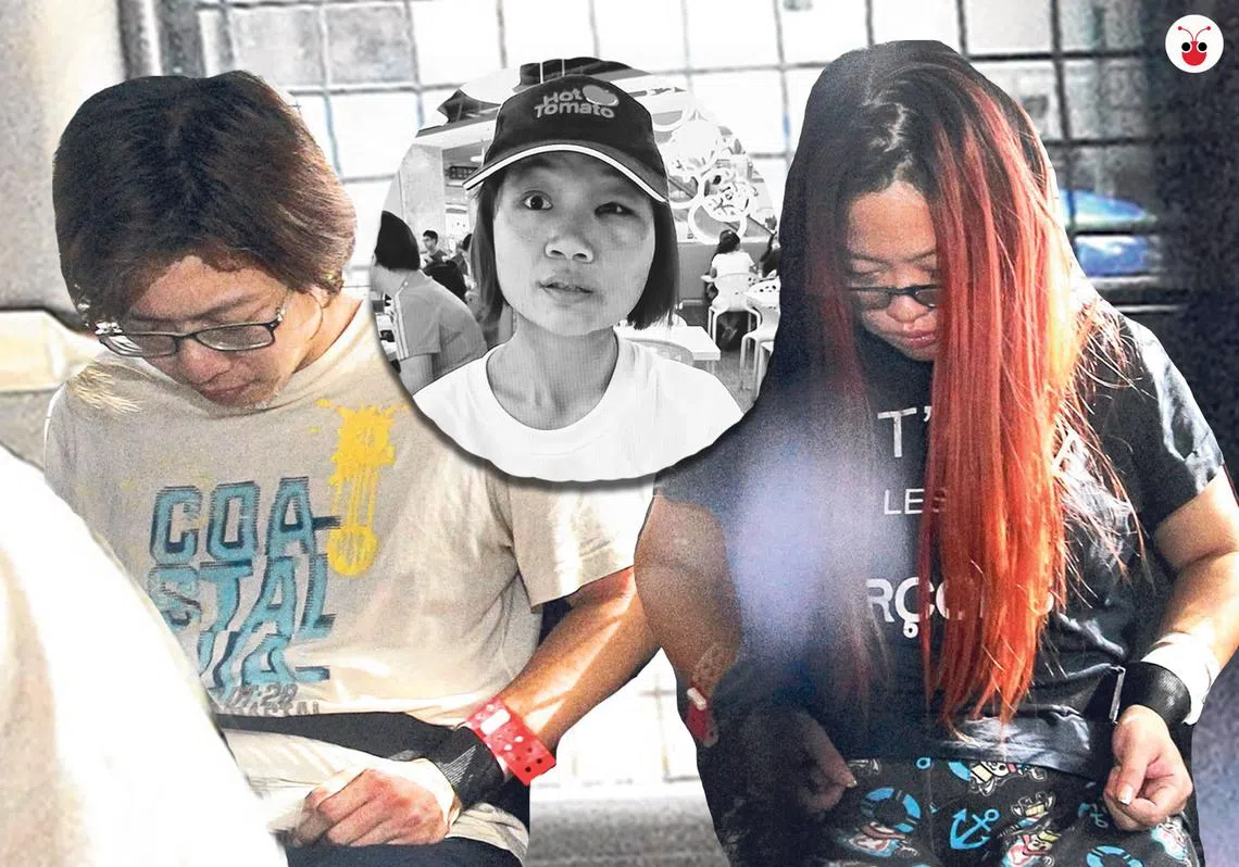 死者余玉莲（中）和男被告潘和全与女被告陈惠珍。（谢静怡制图）