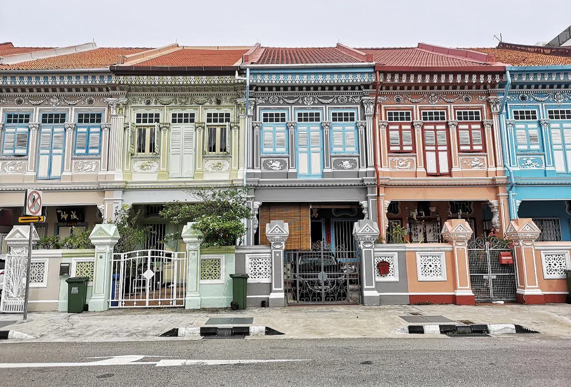 看不出这些房子已有近百年的历史吧？（联合早报）