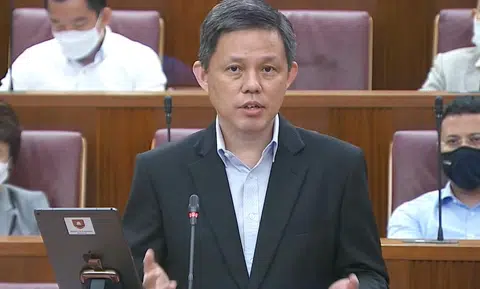 教育部长陈振声。（通讯及新闻部）