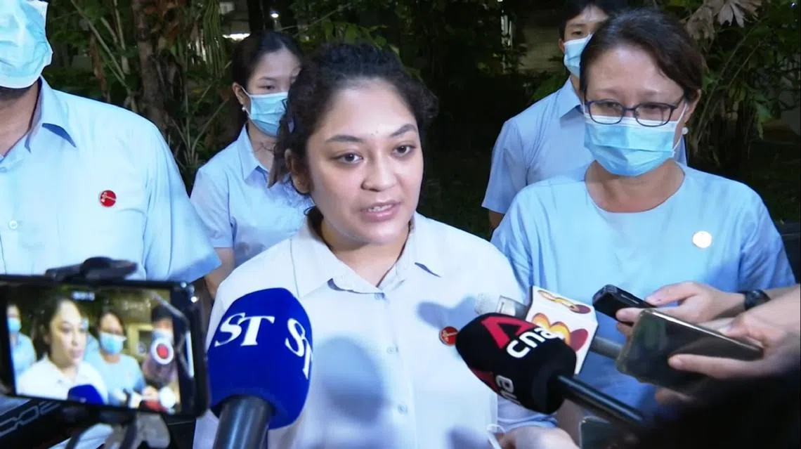 当事人辣玉莎发表简短声明道歉。（视频截图）