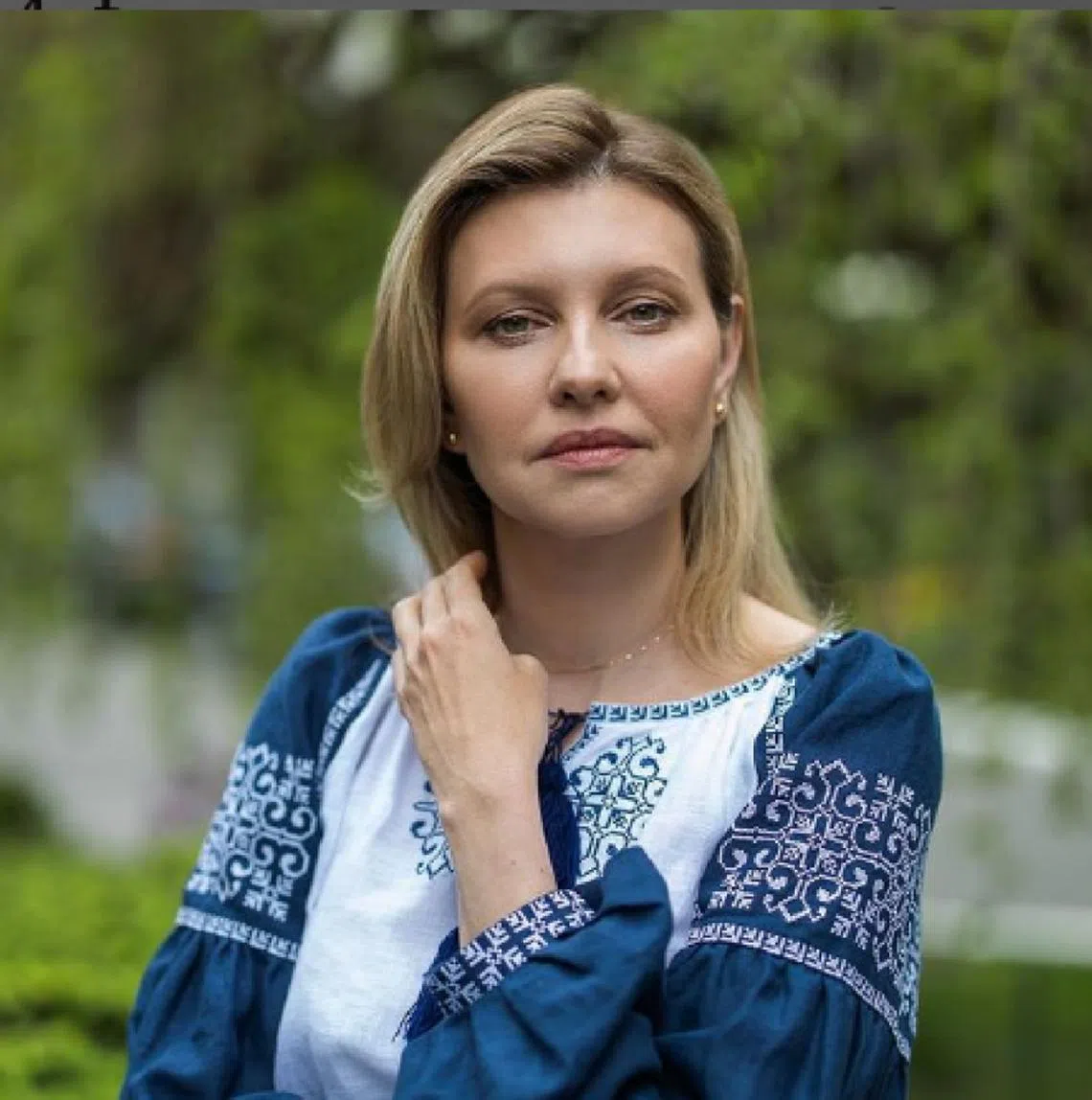 乌克兰第一夫人欧琳娜·泽连斯卡。（olenazelenska_official Instagram)