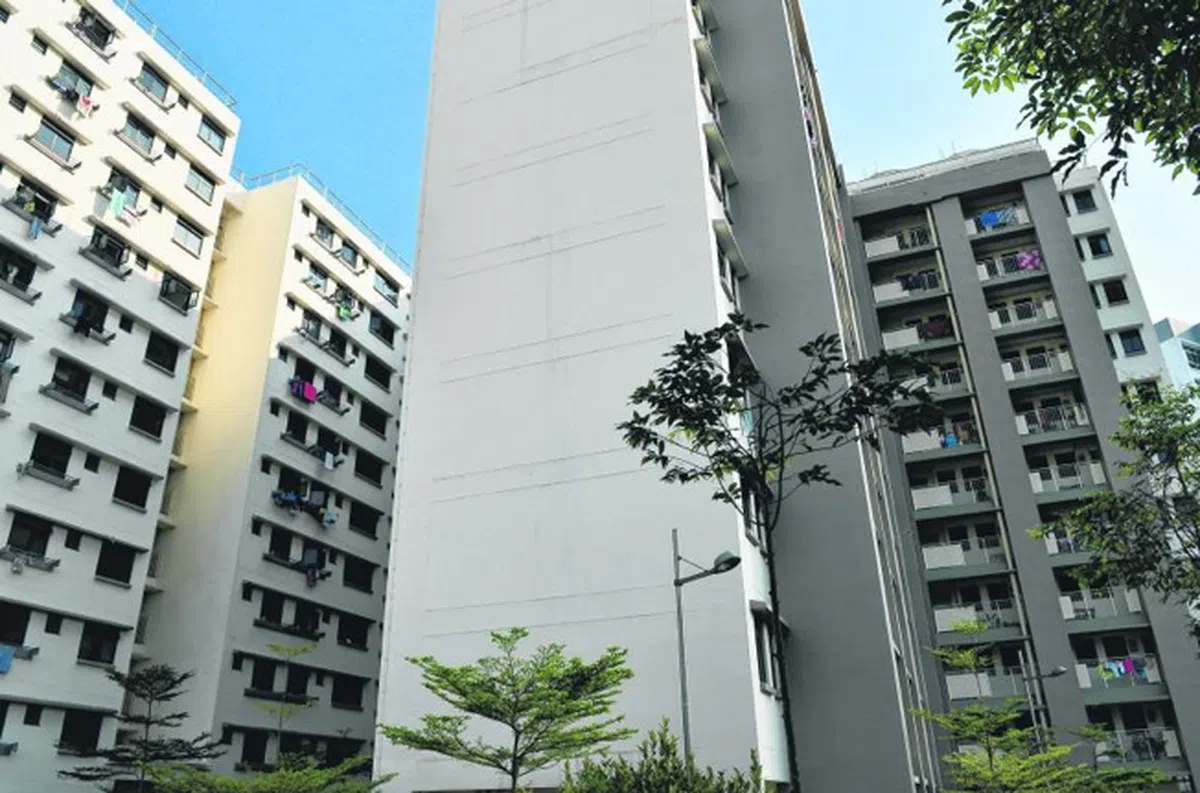  兀兰一巷组屋区。（海峡时报） 