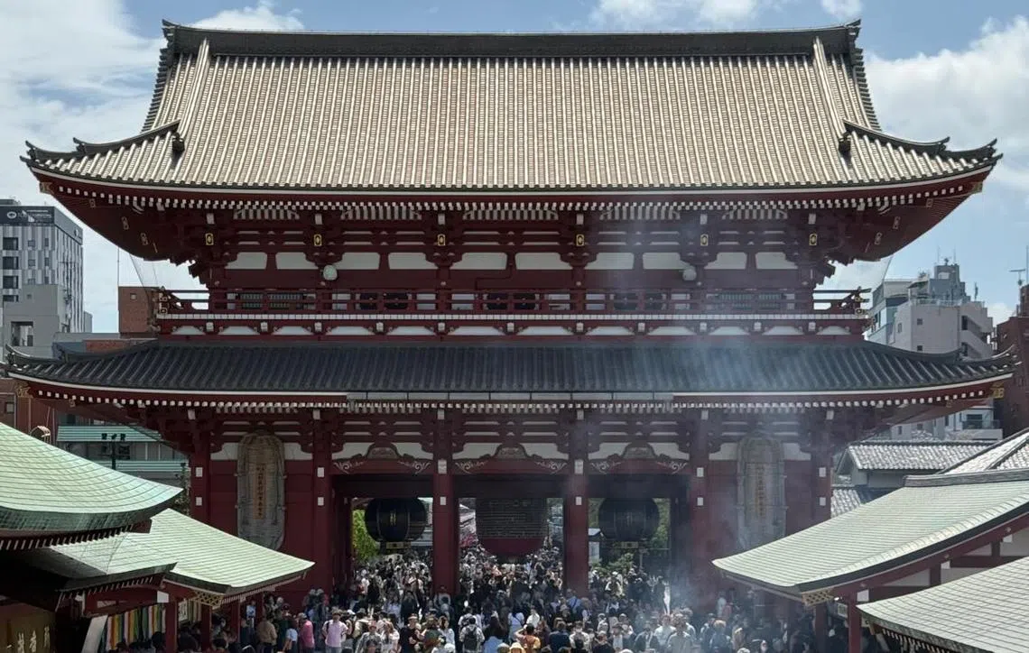 日本东京浅草寺。（红蚂蚁摄）