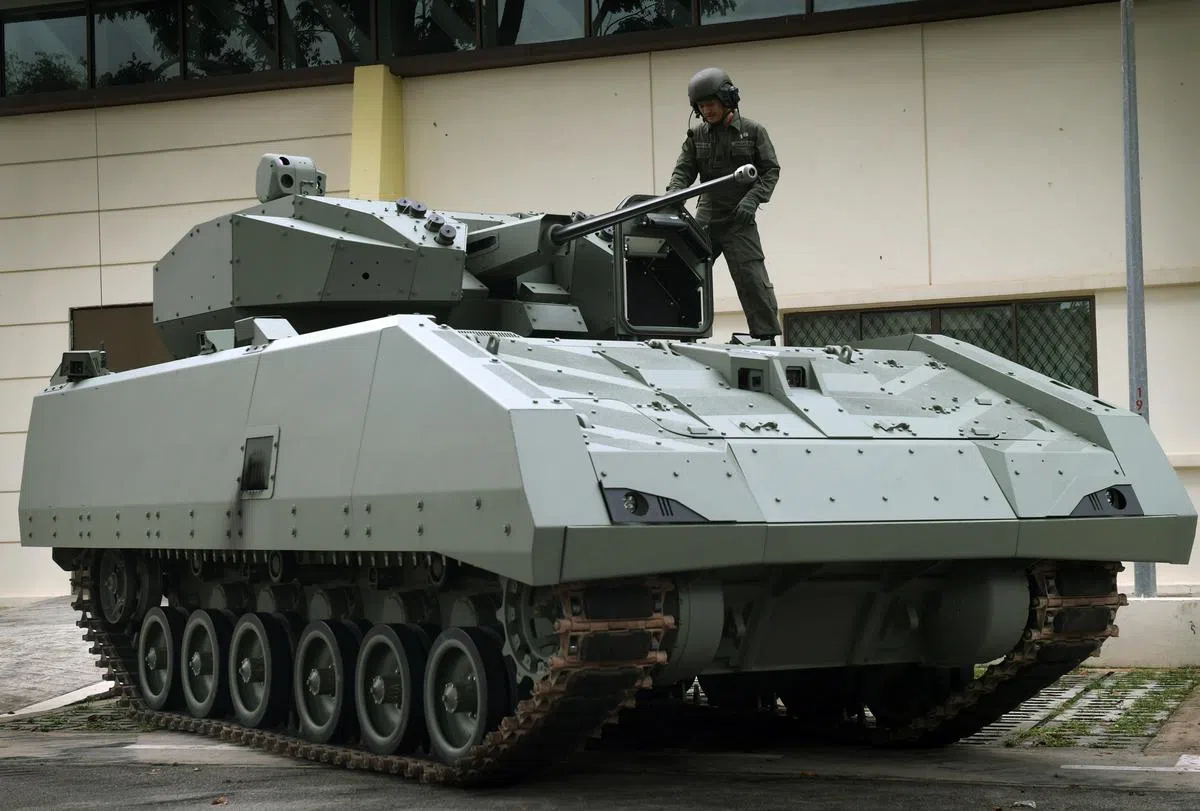  Hunter装甲战车。（海峡时报） 