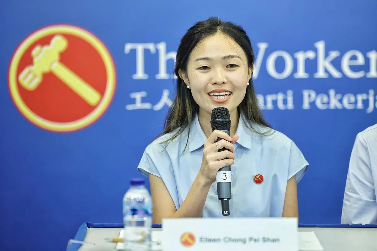 工人党的淡滨尼集选区候选人蒋佩姗。（新明日报）