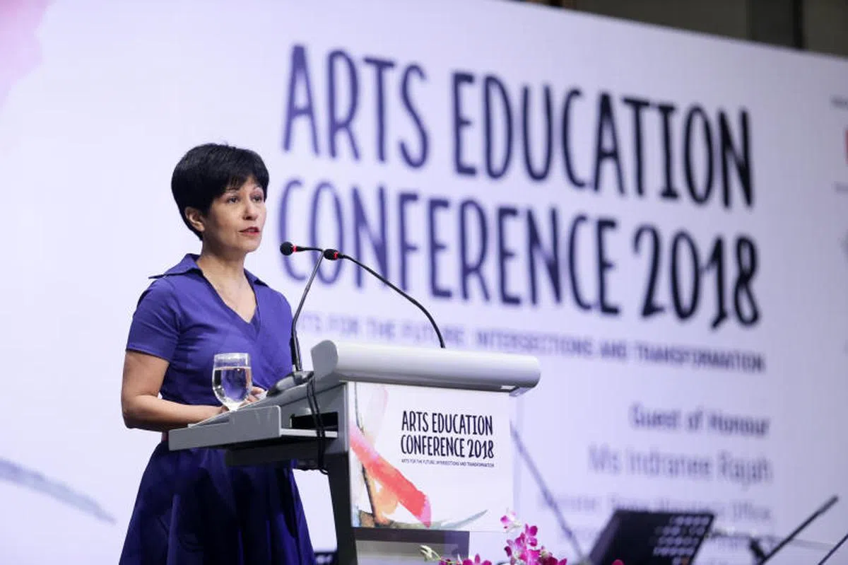  总理公署部长兼财政部及教育部第二部长英兰妮。（联合早报） 