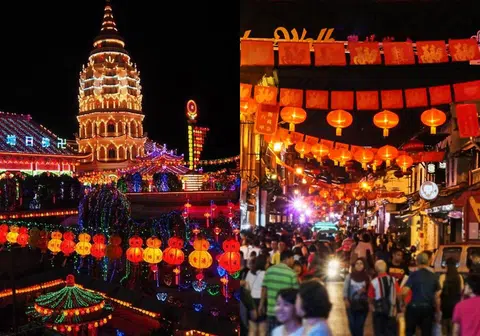 有网民署名“槟城人”和“马六甲人”戏称槟城和马六甲在过年期间全城关闭，劝游客勿前往。（李国豪制图）