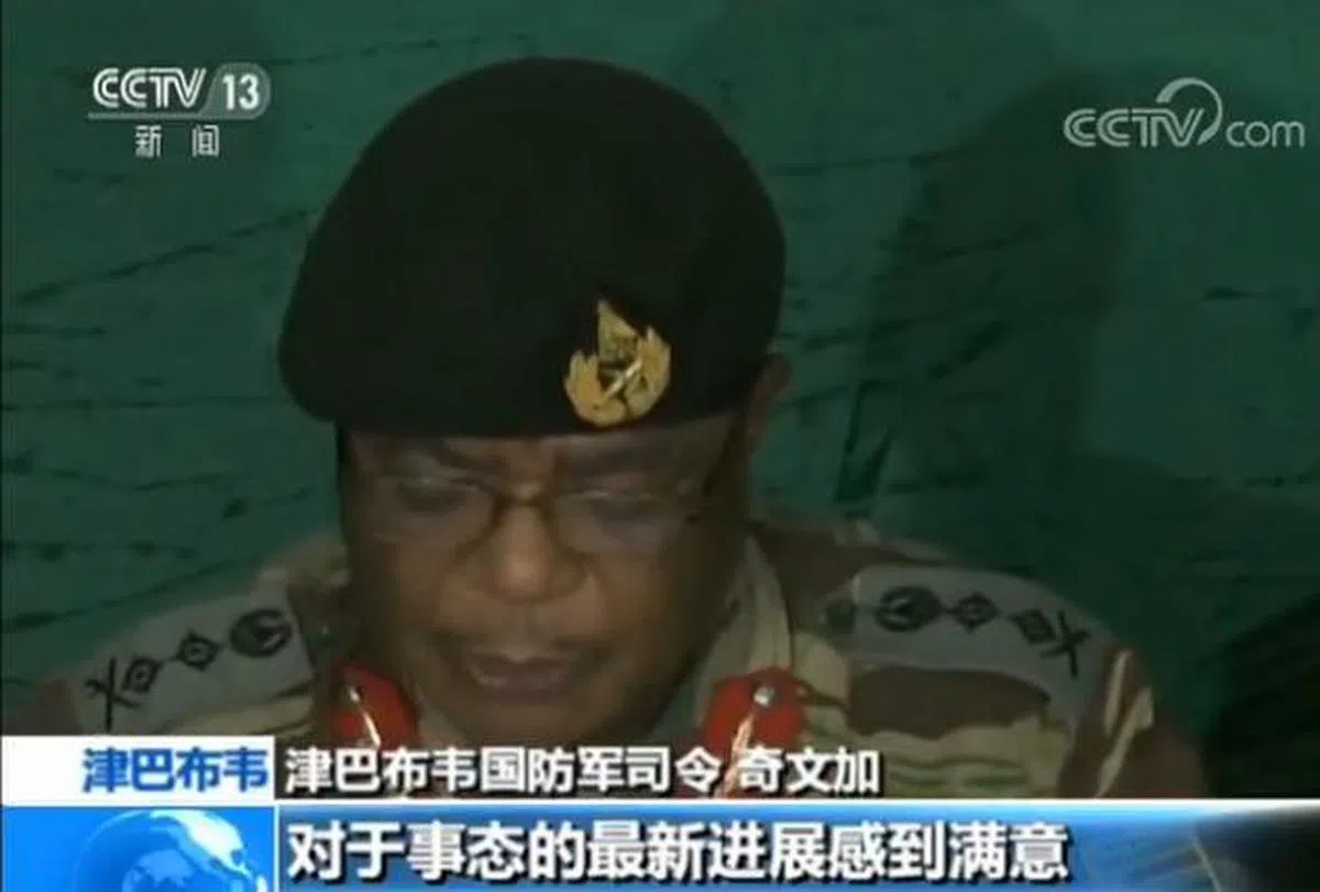  奇文加20日晚通过国家电视台发表声明。（央视新闻） 