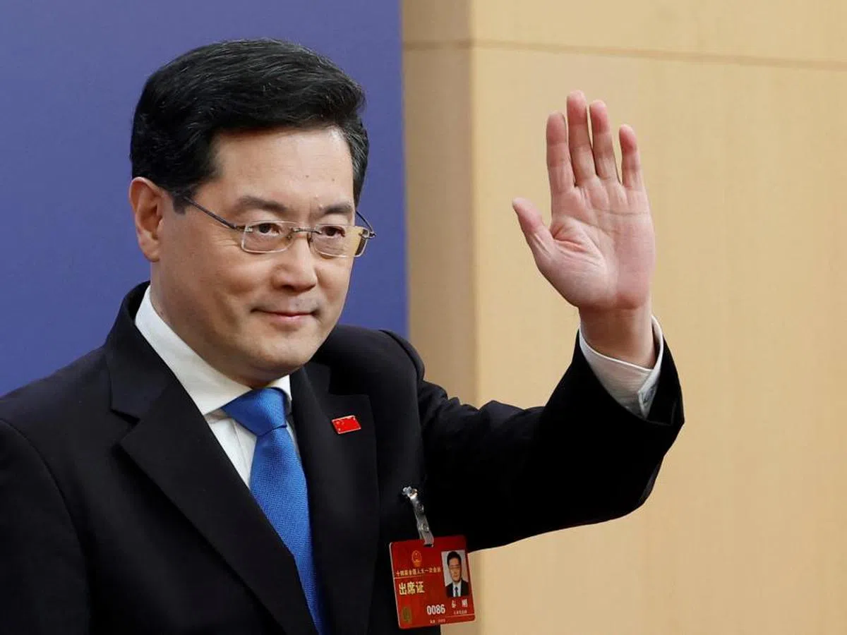 秦刚的“失踪”，使其在中国互联网成为热搜对象。（路透社）