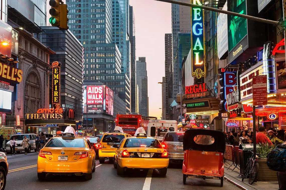 纽约交通拥堵的情况严重。（ALAMY）