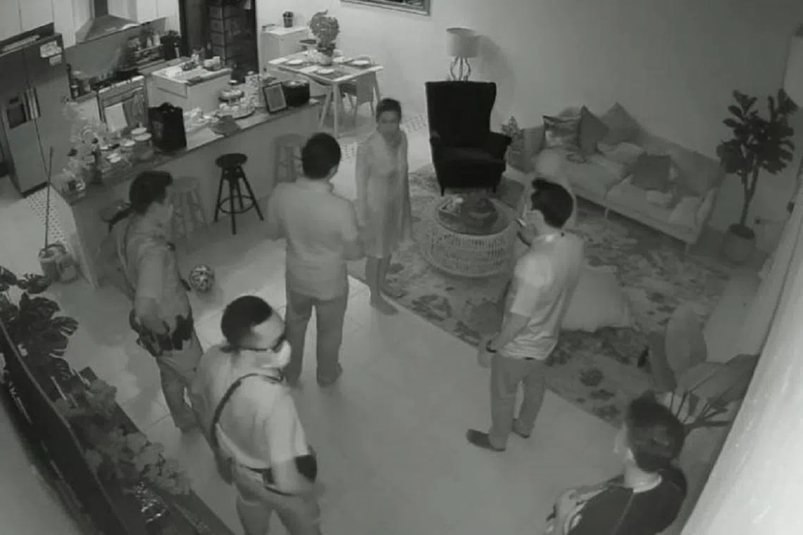 尼克在社交媒体上贴文，表达他对稽查人员入屋突击稽查的不满。（截自视频）